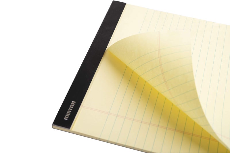 Mintra Office Legal Pads - ((BASIC CANARY 6pk, 8.5in x 11in, NARROW RULED)) - Image 4